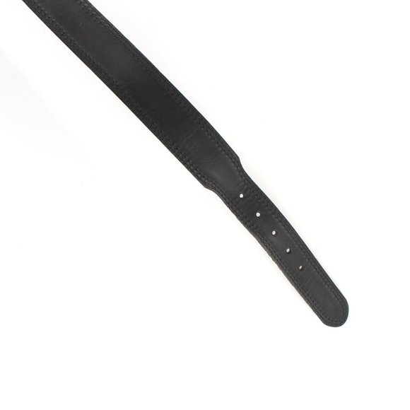 R.G. BULLCO U.S.A. Leather Belt Black Removable Brass Buckle Men's Unisex Sz 50 - Picture 7 of 12